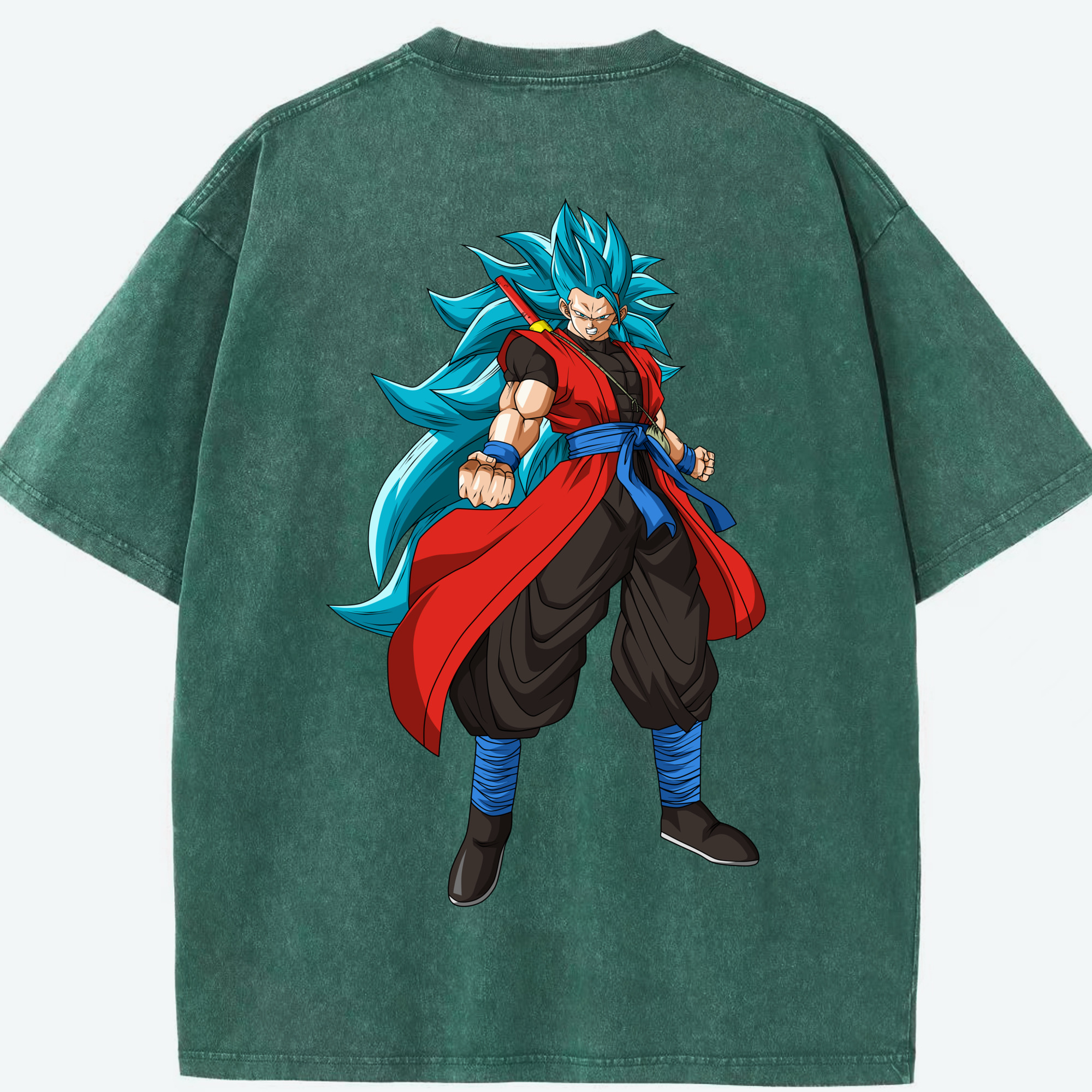 （画像用） ドラゴンボール ベジット DRAGON BALL Vegetto 綿100% ヴィンテージ風 半袖Tシャツ（背面プリント）